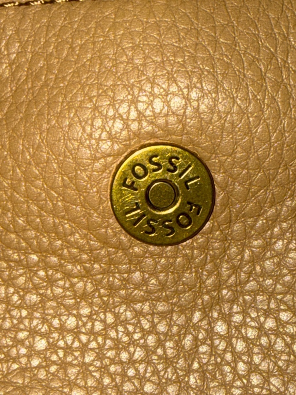 NWOT Fossil Preston Tan Leather Small Crossbody Bag - Picture 9 of 10